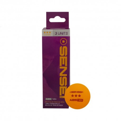 PELOTA PING PONG SENSEI X 3 UNIDADES - 3 ESTRELLAS