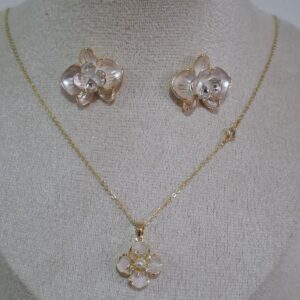SET ARO + CADENA FLORES
